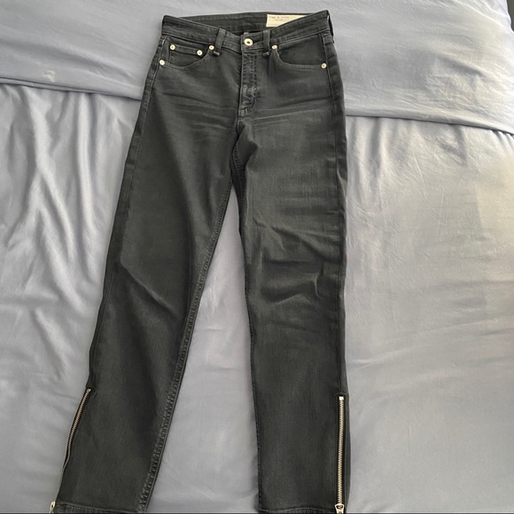 RAG & BONE NINA HI-RISE ANKLE CIGARETTE MINNA (24) - Picture 6 of 7